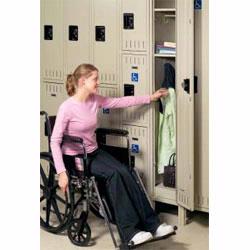 If you are looking for ADA Compliant Lockers you've found them. These ADA Lockers are specifically designed for physically challenged employees, patrons and students.