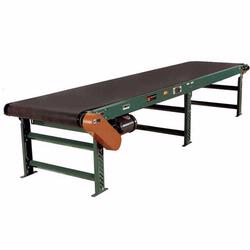Belt conveyors are available in a variety of styles including; slider bed, open bed, trough bed, mesh belt, cleated belt and steel belt conveyors.