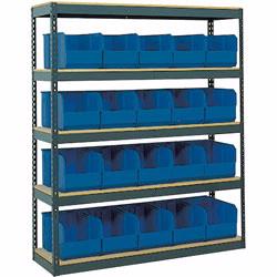 Material Flow's selection of bin shelving will aid in the storage and organization of small parts. Choose from products by Stromberg, Lyon, Lewis Bins, Quantum and others.