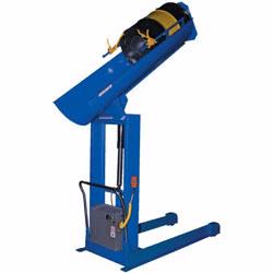 Morse drum positioners and dumpers allows for safe and accurate dispensing of contents in a controlled manner.