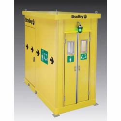 Emergency fixtures such as emergency showers for easy and safe removal of contaminants.