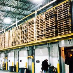 Keep your empty pallets organized with an empty pallet storage system from Material Flow.