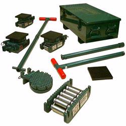 Hillman Rollers and Tractel® heavy and light equipment moving kits transports up to 50 tons of industrial equipment with these versatile kits.