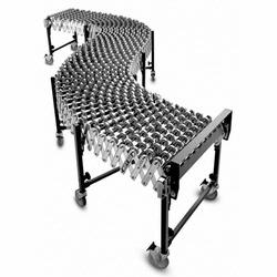 Flexible conveyors are great interchangeable fluid loading and unloading solutions for assembly, packaging and shipping lines.