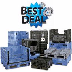 Reconditioned containers from Buckhorn offer huge savings compared to brand new bulk containers.