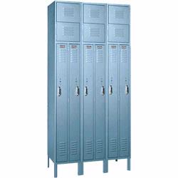 Two-Person Lockers feature ample storage for two people in a space only 15