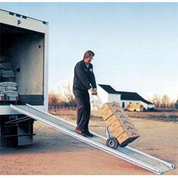 Walkramps bridge gaps and make delivery and moving convenient and safe. Material Flow carries Vestil, Dutro, and B&P Manufacturing brand Walkramps.